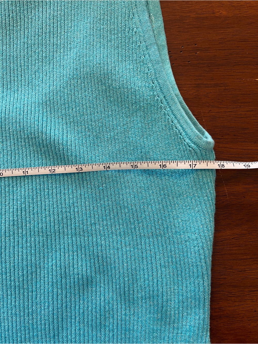 Vintage Y2K sequin tank blue beaded embellishments glitter sparkly aquamarine - Picture 3 of 5